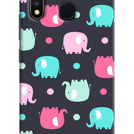 Elephants Vivo Y19/U20 Hard Case Back Cover by Casekaro