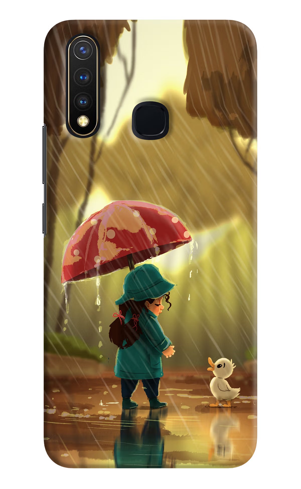 Rainy Day Vivo Y19/U20 Hard Case Back Cover by Casekaro