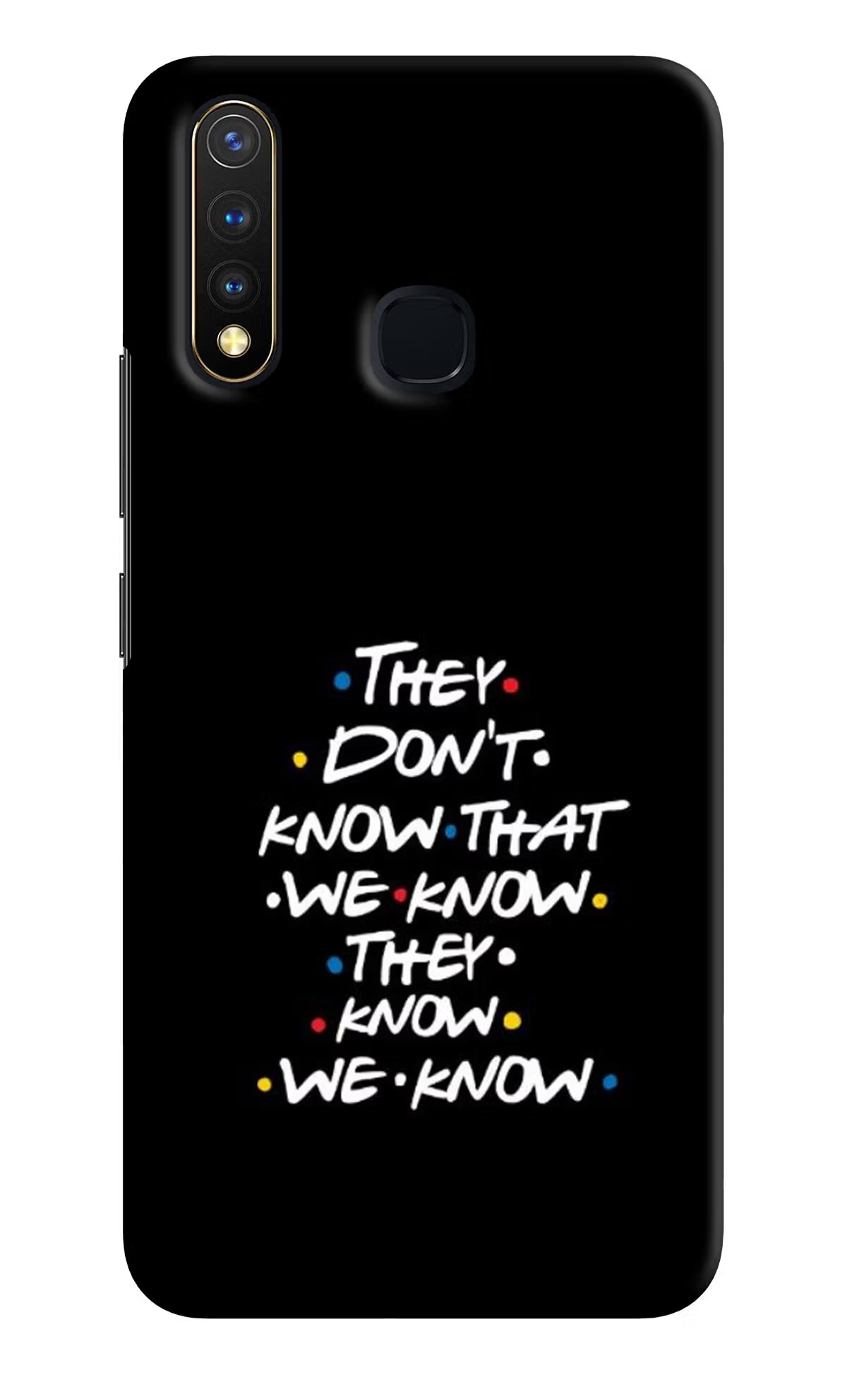 FRIENDS Dialogue Vivo Y19/U20 Hard Case Back Cover by Casekaro