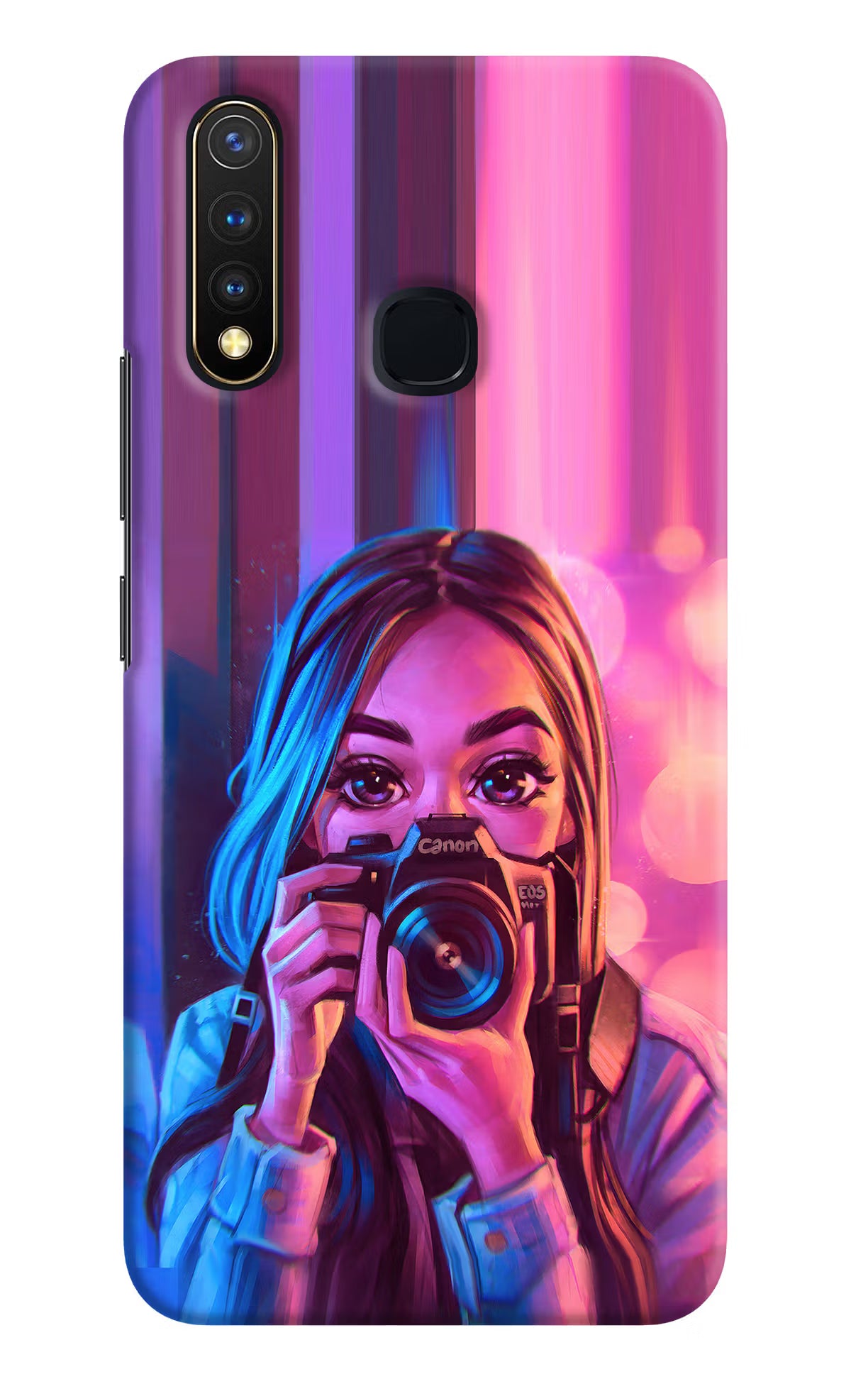 Girl Photographer Vivo Y19/U20 Hard Case Back Cover by Casekaro