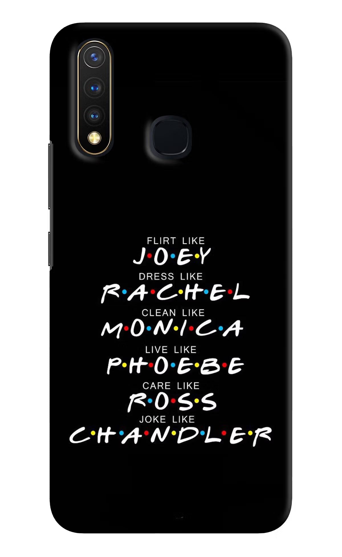 FRIENDS Character Vivo Y19/U20 Hard Case Back Cover by Casekaro