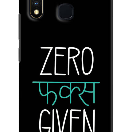 Zero Fucks Given Vivo Y19/U20 Hard Case Back Cover by Casekaro
