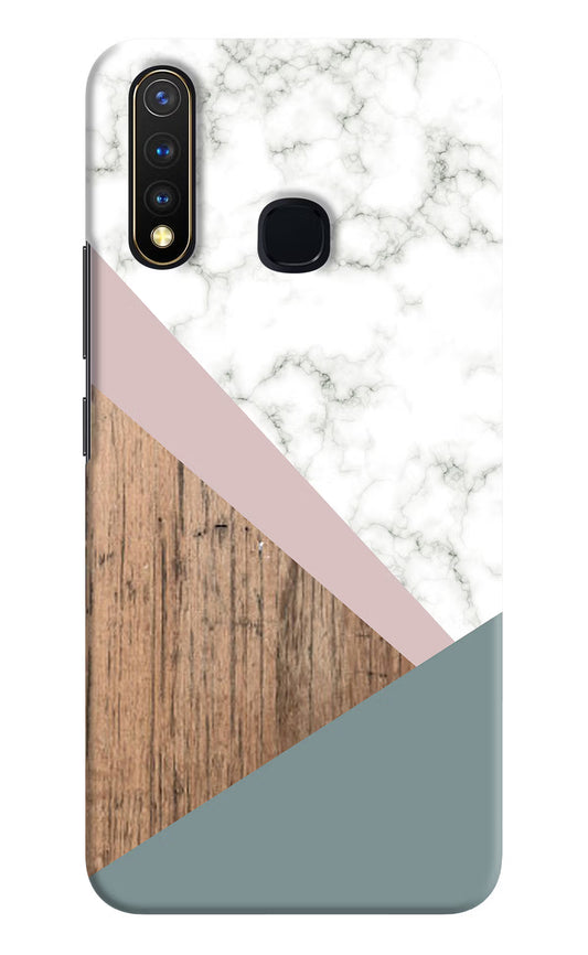 Marble wood Abstract Vivo Y19/U20 Hard Case Back Cover by Casekaro