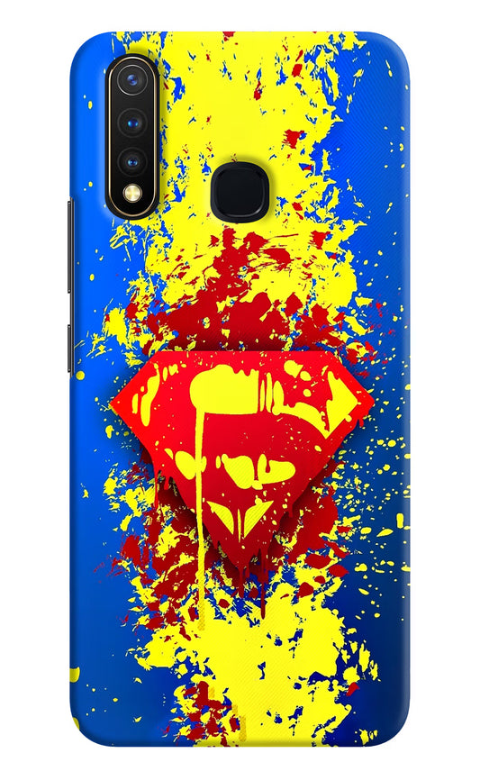 Superman logo Vivo Y19/U20 Hard Case Back Cover by Casekaro
