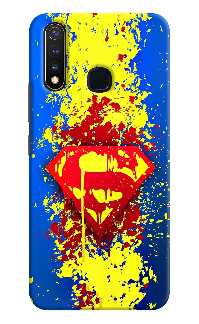 Superman logo Vivo Y19/U20 Hard Case Back Cover by Casekaro