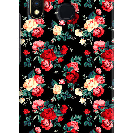 Rose Pattern Vivo Y19/U20 Hard Case Back Cover by Casekaro
