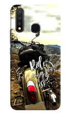 Ride More Worry Less Vivo Y19/U20 Hard Case Back Cover by Casekaro