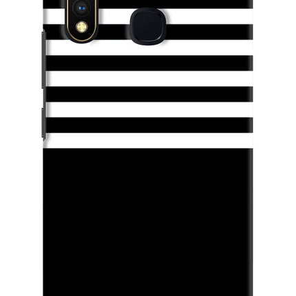 Black and White Print Vivo Y19/U20 Hard Case Back Cover by Casekaro