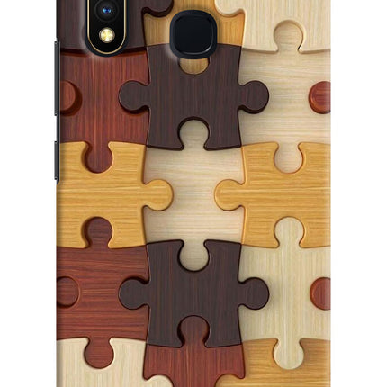 Wooden Puzzle Vivo Y19/U20 Hard Case Back Cover by Casekaro