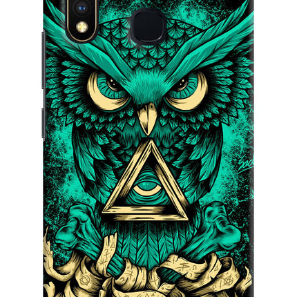 Green Owl Vivo Y19/U20 Hard Case Back Cover by Casekaro