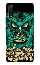 Green Owl Vivo Y19/U20 Hard Case Back Cover by Casekaro