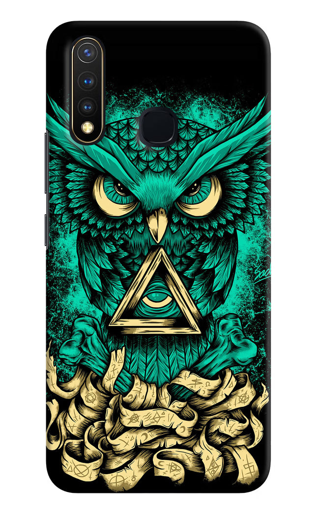 Green Owl Vivo Y19/U20 Hard Case Back Cover by Casekaro
