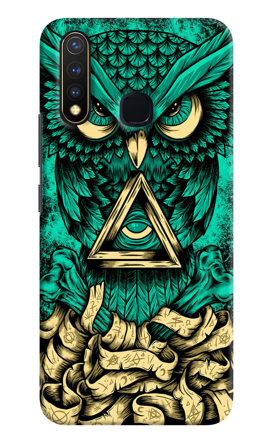 Green Owl Vivo Y19/U20 Hard Case Back Cover by Casekaro