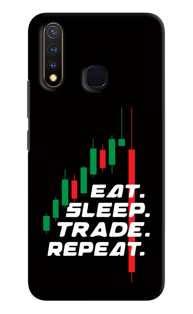 Eat Sleep Trade Repeat Vivo Y19/U20 Hard Case Back Cover by Casekaro