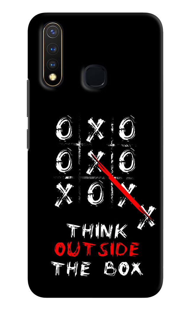 Think out of the BOX Vivo Y19/U20 Hard Case Back Cover by Casekaro