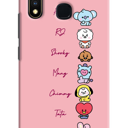 BTS names Vivo Y19/U20 Hard Case Back Cover by Casekaro