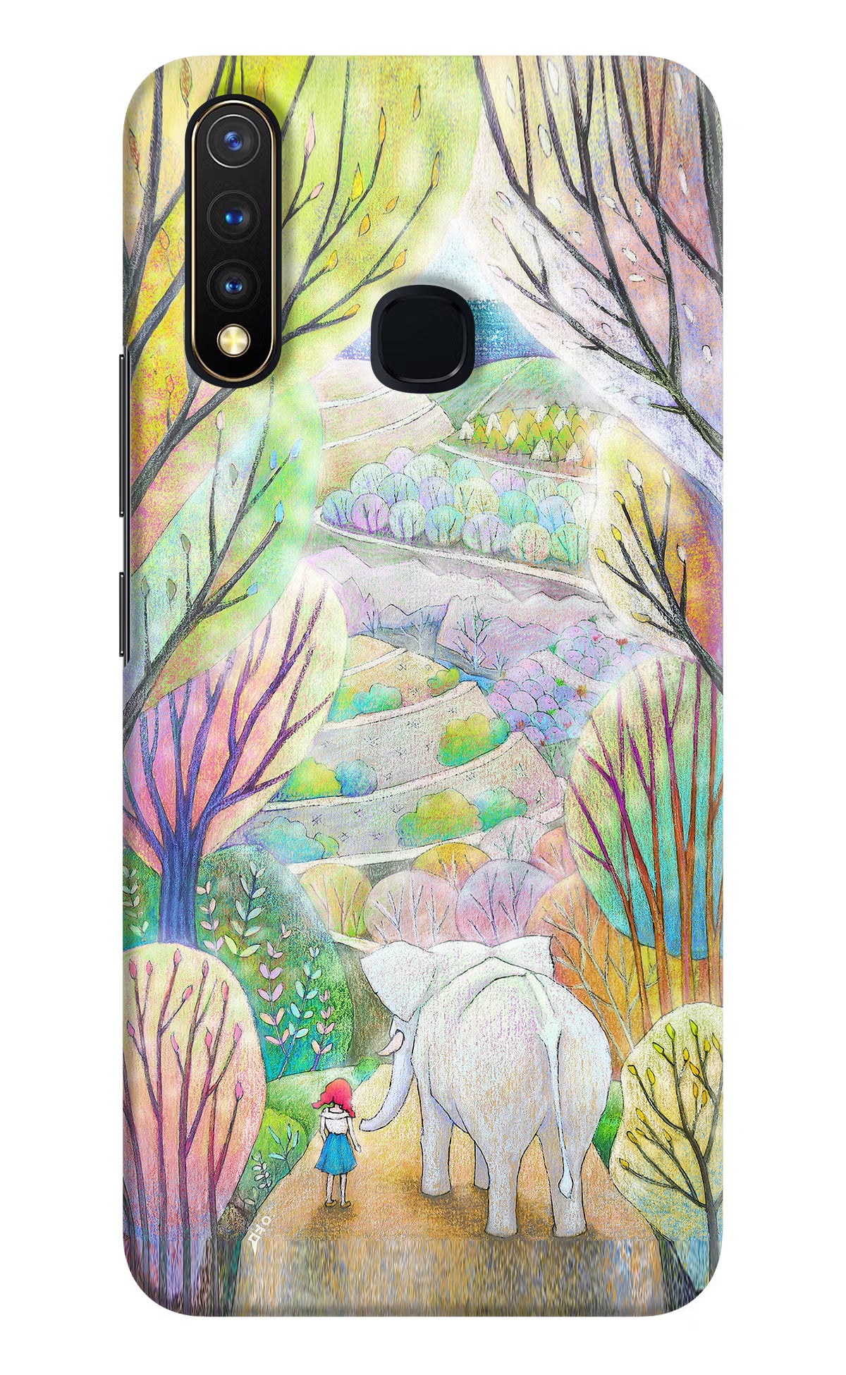 Nature Painting Vivo Y19/U20 Hard Case Back Cover by Casekaro
