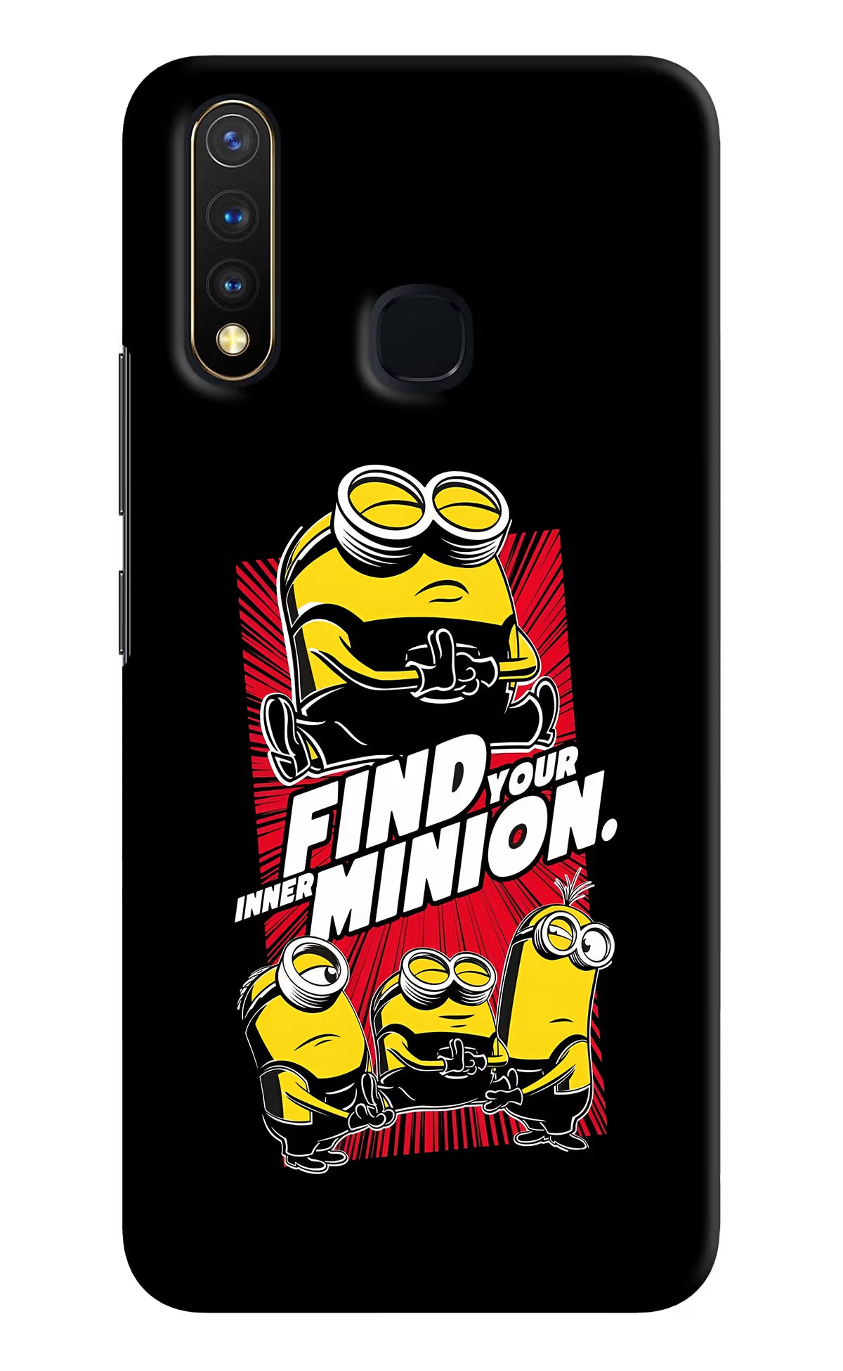 Find your inner Minion Vivo Y19/U20 Hard Case Back Cover by Casekaro