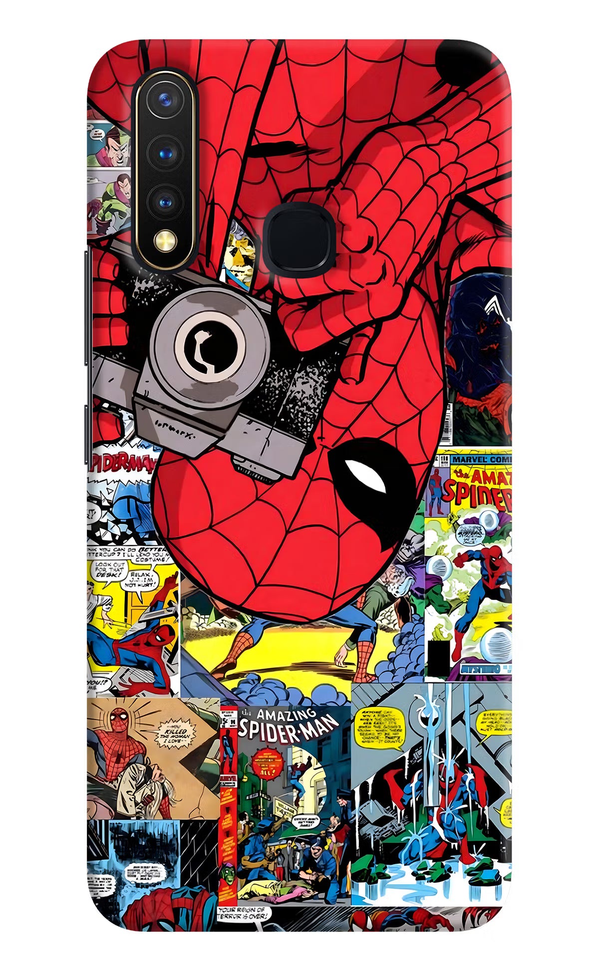 Spider Man Vivo Y19/U20 Hard Case Back Cover by Casekaro
