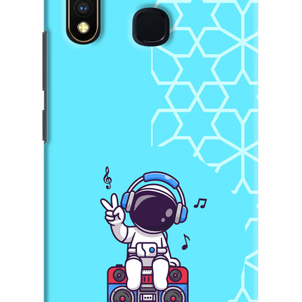 Cute Astronaut Chilling Vivo Y19/U20 Hard Case Back Cover by Casekaro