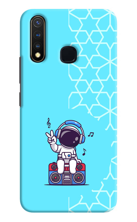 Cute Astronaut Chilling Vivo Y19/U20 Hard Case Back Cover by Casekaro