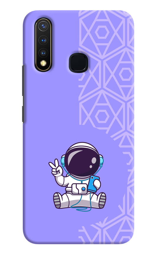 Cute Astronaut Chilling Vivo Y19/U20 Hard Case Back Cover by Casekaro