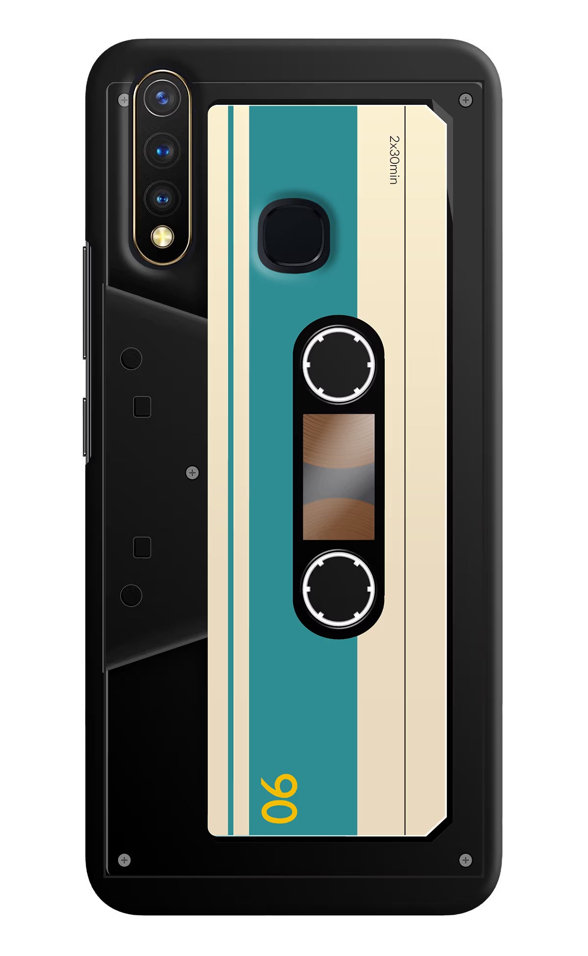 Cassette Vivo Y19/U20 Hard Case Back Cover by Casekaro