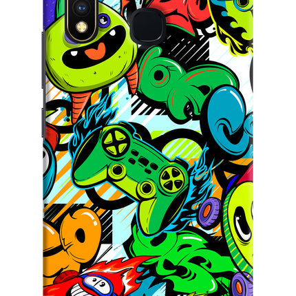 Game Doodle Vivo Y19/U20 Hard Case Back Cover by Casekaro