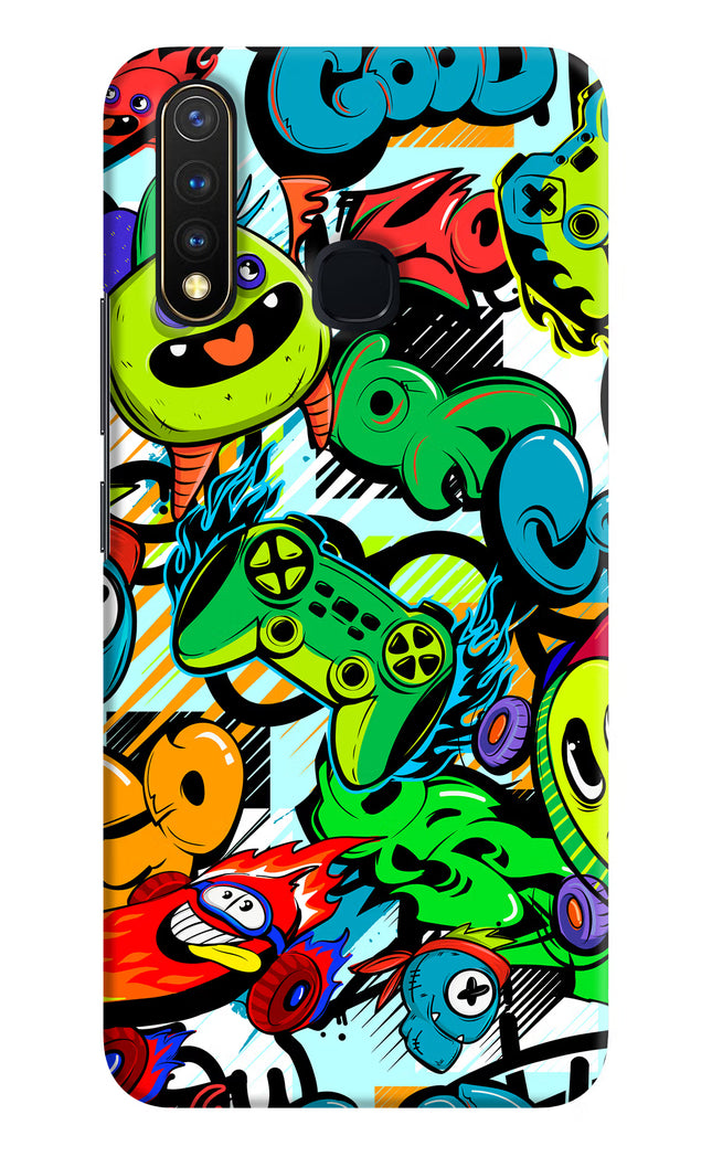 Game Doodle Vivo Y19/U20 Hard Case Back Cover by Casekaro