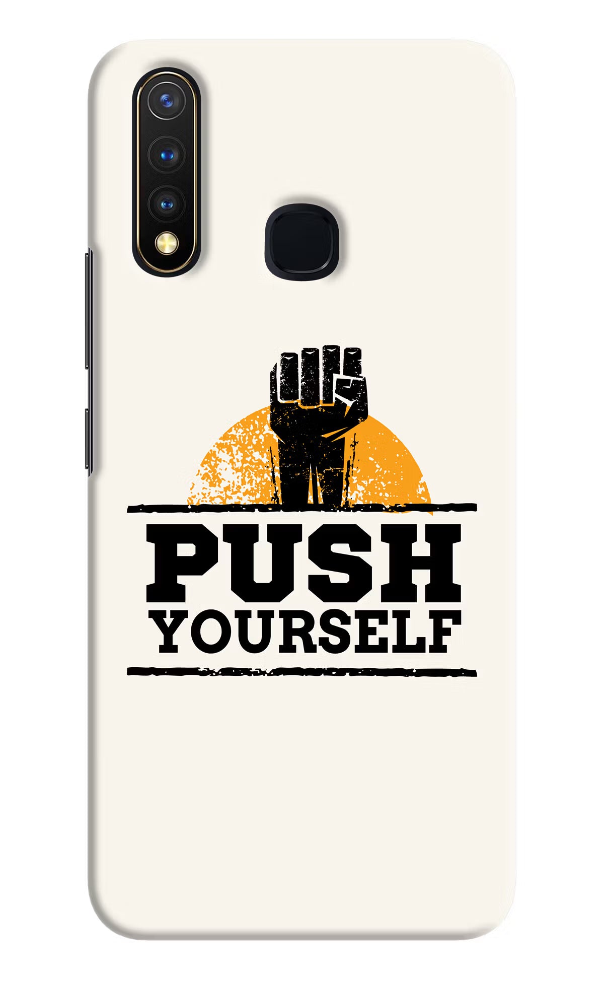 Push Yourself Vivo Y19/U20 Hard Case Back Cover by Casekaro