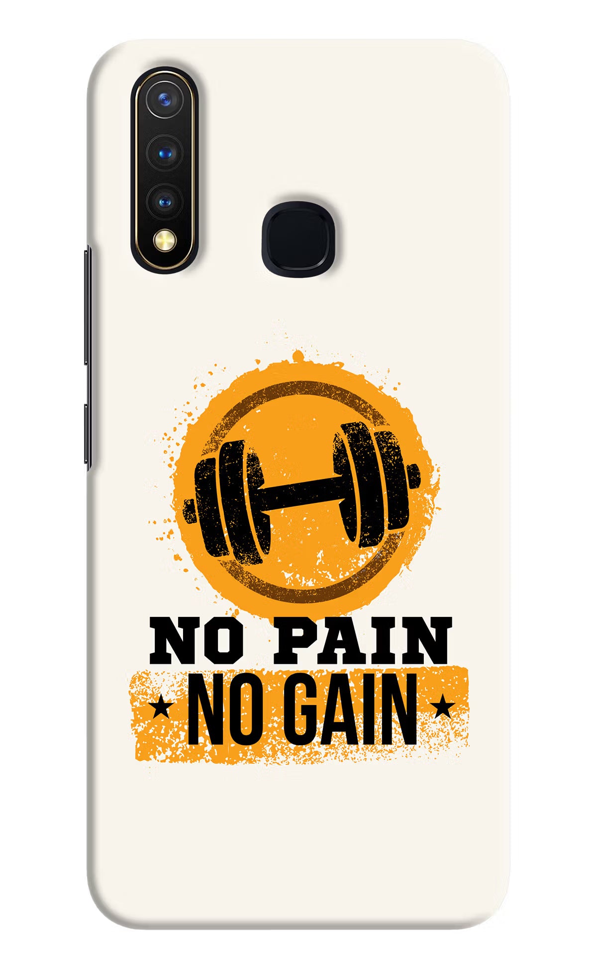 No Pain No Gain Vivo Y19/U20 Hard Case Back Cover by Casekaro