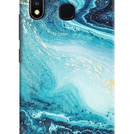 Blue Glitter Marble Vivo Y19/U20 Hard Case Back Cover by Casekaro