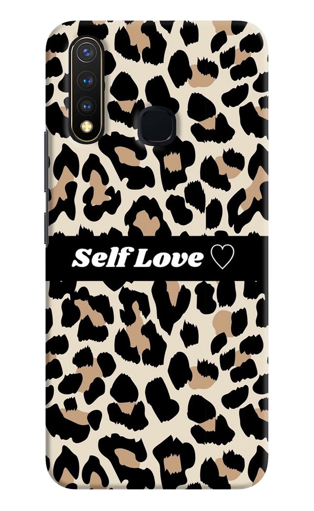 Leopard Print Self Love Vivo Y19/U20 Hard Case Back Cover by Casekaro