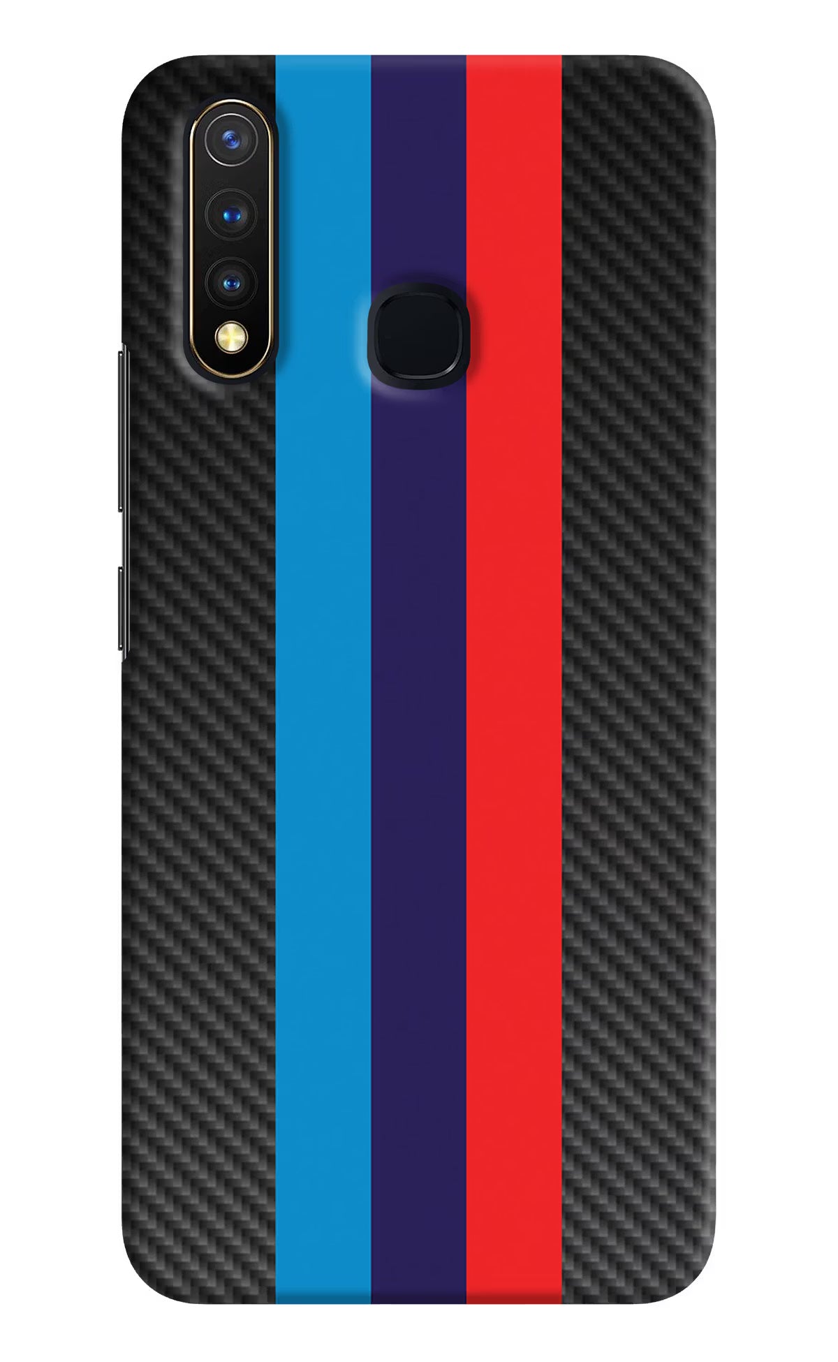 BMW Stripes Pattern Vivo Y19/U20 Hard Case Back Cover by Casekaro
