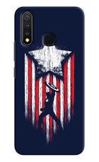 Captain America Marvel Art Vivo Y19/U20 Hard Case Back Cover by Casekaro