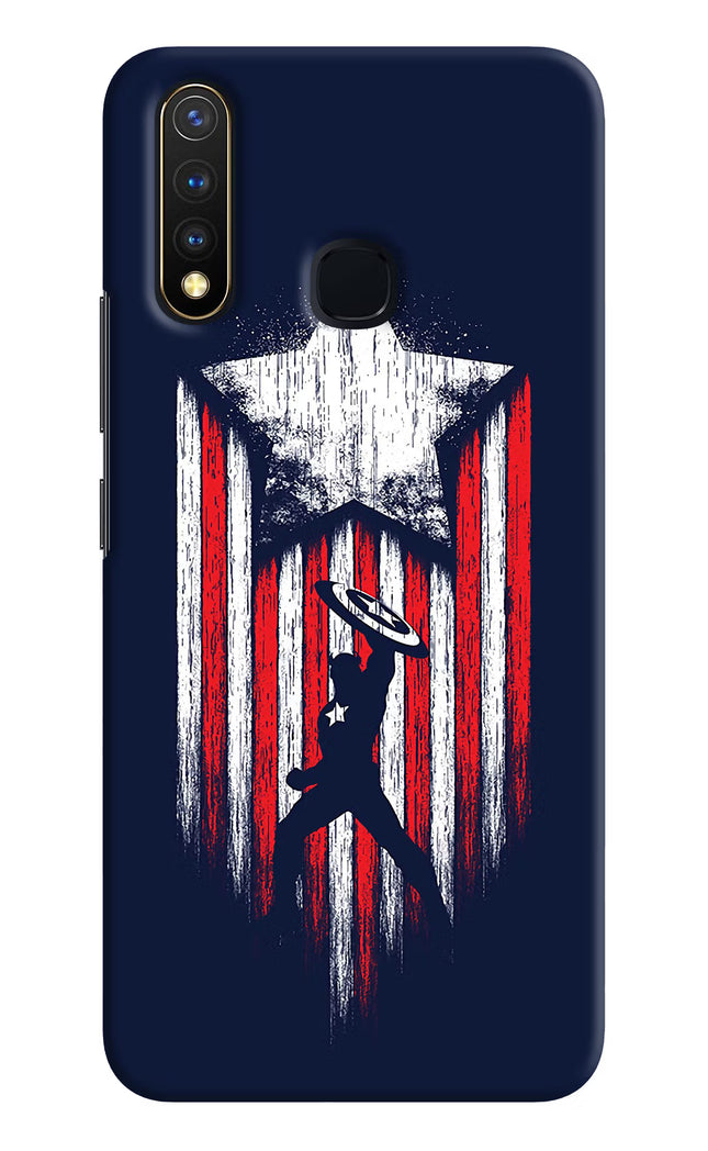 Captain America Marvel Art Vivo Y19/U20 Hard Case Back Cover by Casekaro