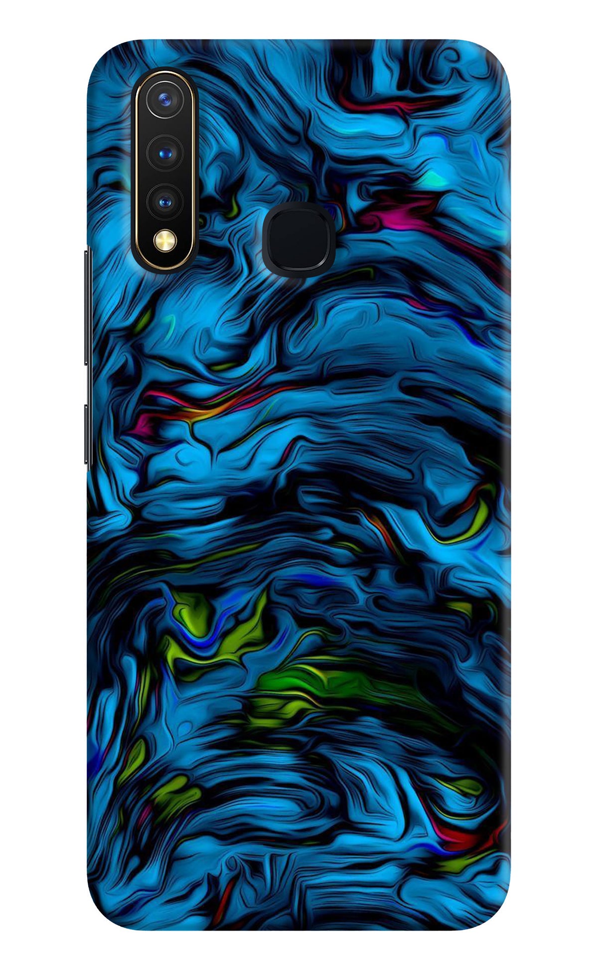 Dark Blue Abstract Vivo Y19/U20 Back Cover