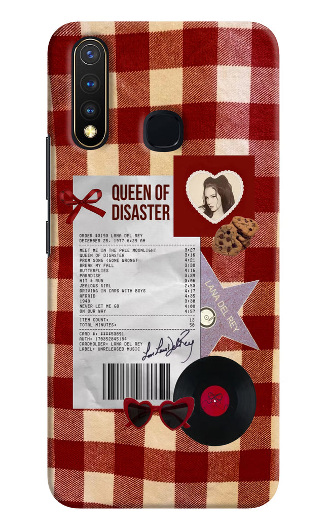 Queen of Disaster Vivo Y19/U20 Hard Case Back Cover by Casekaro