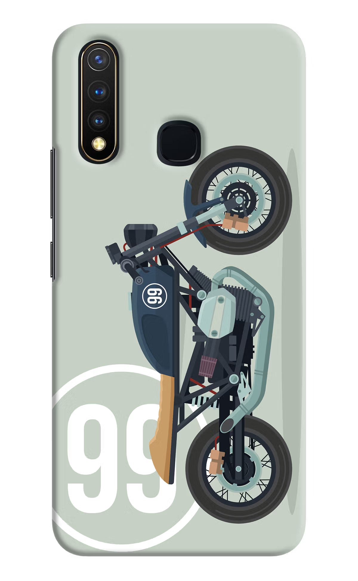 Classic Cafe Racer 99 Vivo Y19/U20 Hard Case Back Cover by Casekaro