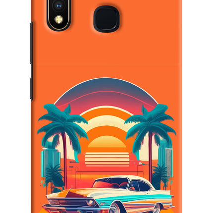 Palm Drive 80s Vivo Y19/U20 Hard Case Back Cover by Casekaro
