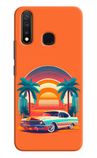Palm Drive 80s Vivo Y19/U20 Hard Case Back Cover by Casekaro