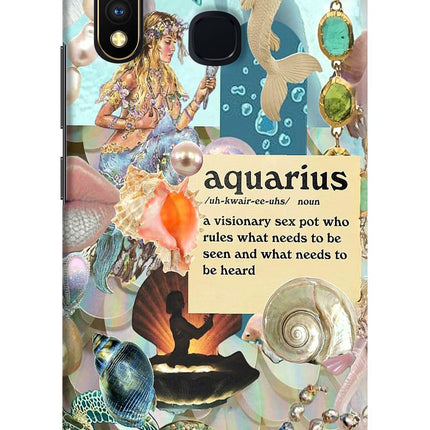 Aquarius Zodiac Vivo Y19/U20 Hard Case Back Cover by Casekaro