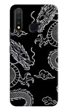 Twin Dragons Vivo Y19/U20 Hard Case Back Cover by Casekaro