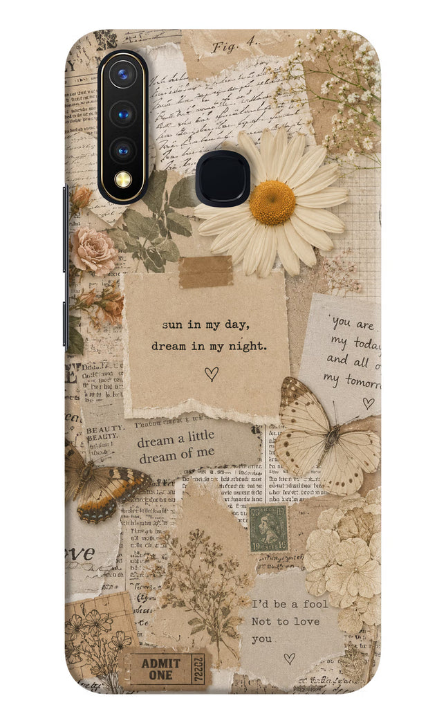 Vintage case Vivo Y19/U20 Hard Case Back Cover by Casekaro