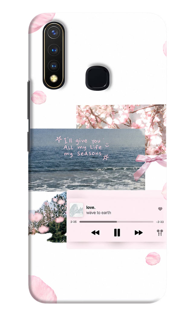Wave to earth Vivo Y19/U20 Hard Case Back Cover by Casekaro