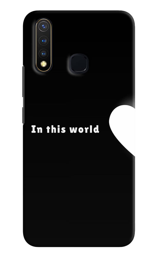 This World Vivo Y19/U20 Hard Case Back Cover by Casekaro
