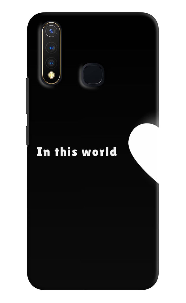 This World Vivo Y19/U20 Hard Case Back Cover by Casekaro