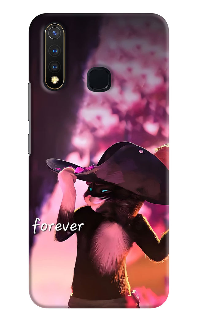 Forever Cat Vivo Y19/U20 Hard Case Back Cover by Casekaro