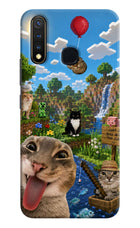 Minecraft Cat Chaos Vivo Y19/U20 Hard Case Back Cover by Casekaro