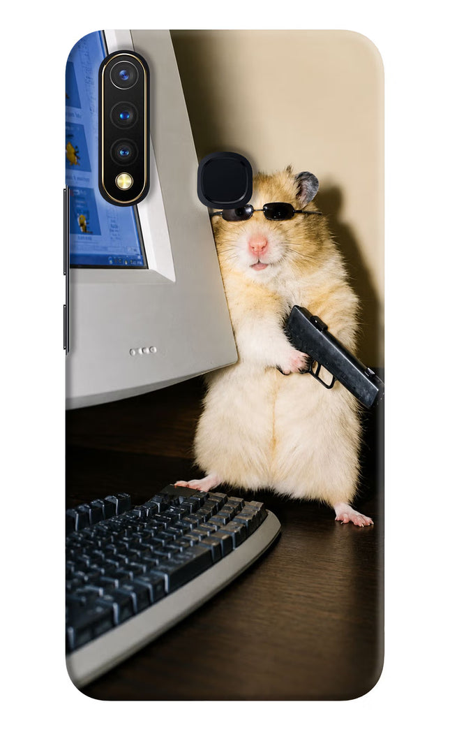 Hacker Hamster Vivo Y19/U20 Hard Case Back Cover by Casekaro